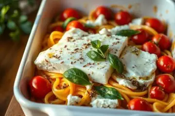 Baked Feta Cheese Pasta