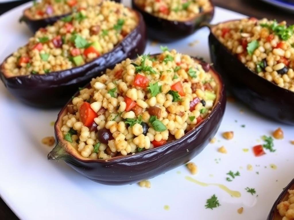 Keto Stuffed Eggplant
