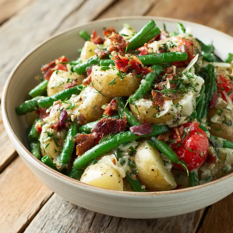 Fresh New Potato Salad with Green Beans